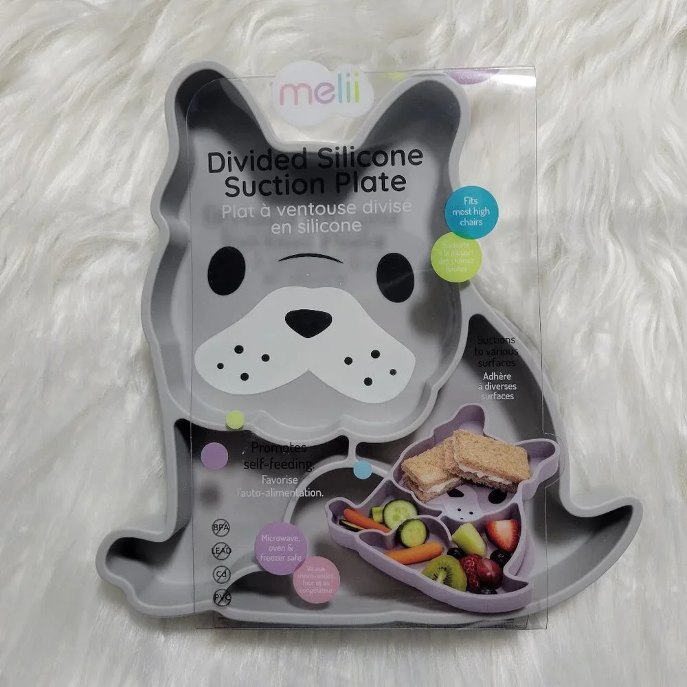 Melli French Bulldog Divided Silicone Suction Plate